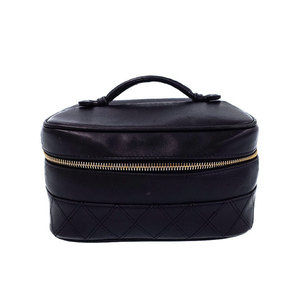 Chanel Bicolore Vanity Bag Case Black